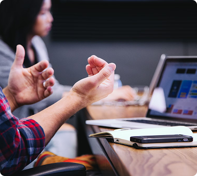 AI-powered WordPress development team collaboration meeting
